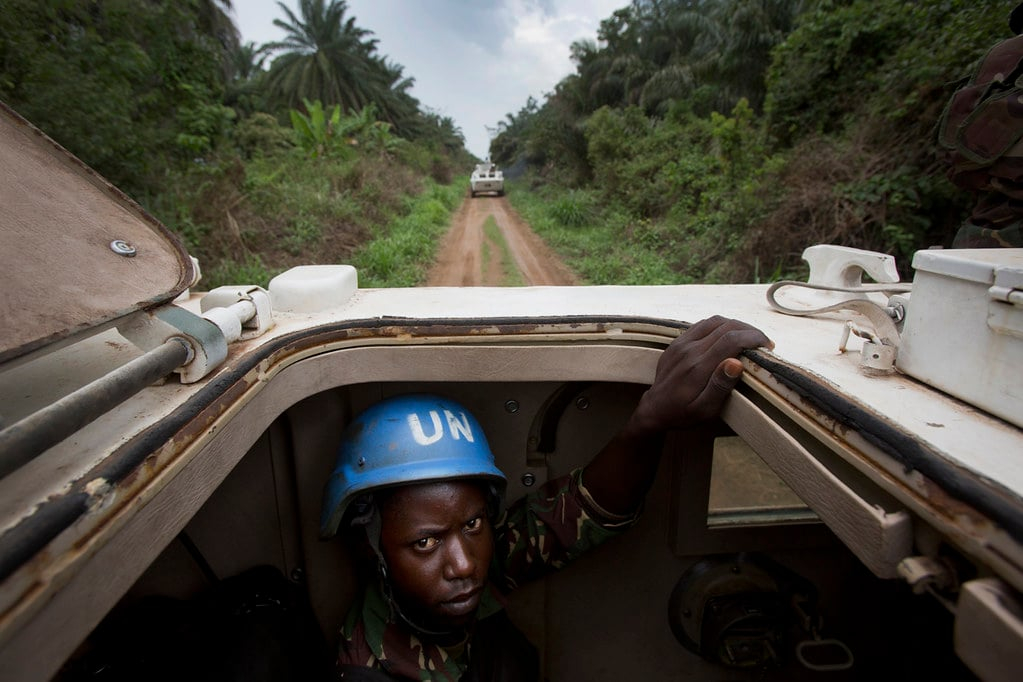 Lors d'une opération conjointe entre la Monusco et les FARDC contre les ADF, près de Beni, en 2014. © MONUSCO/Sylvain Liechti