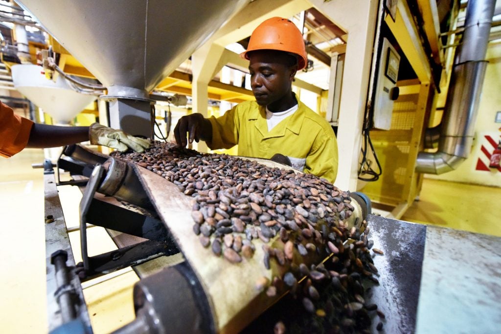 Le pays produit à lui seul 45 % du cacao mondial. © SIA /AFP