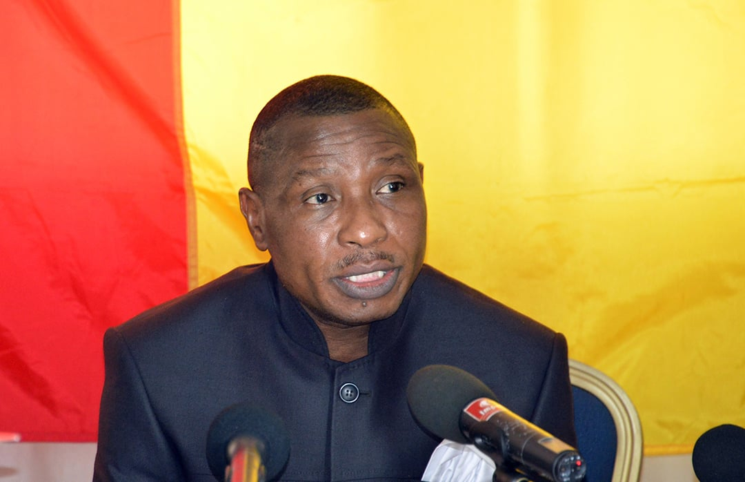 Dadis Camara en 2015 à Ouagadougou. © AHMED OUOBA / AFP