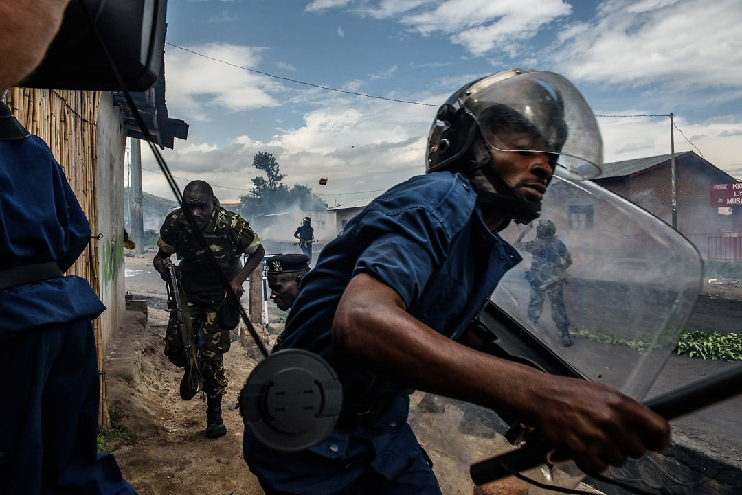 Le 13 mai 2015 à Musaga, un quartier de Bujumbura. © Jennifer Huxta / AFP