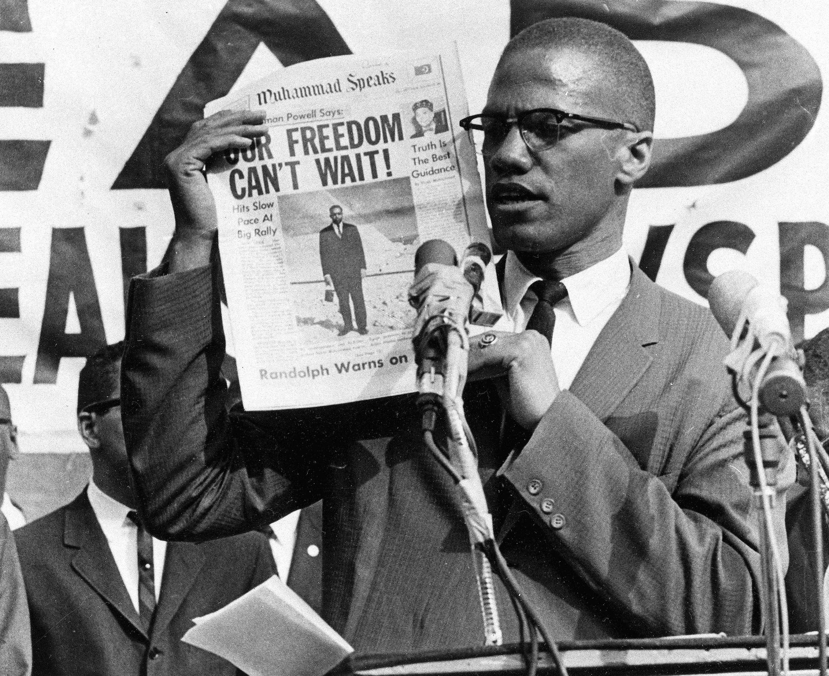 Malcolm X à New York, le 6 août 1963. © AP/Sipa