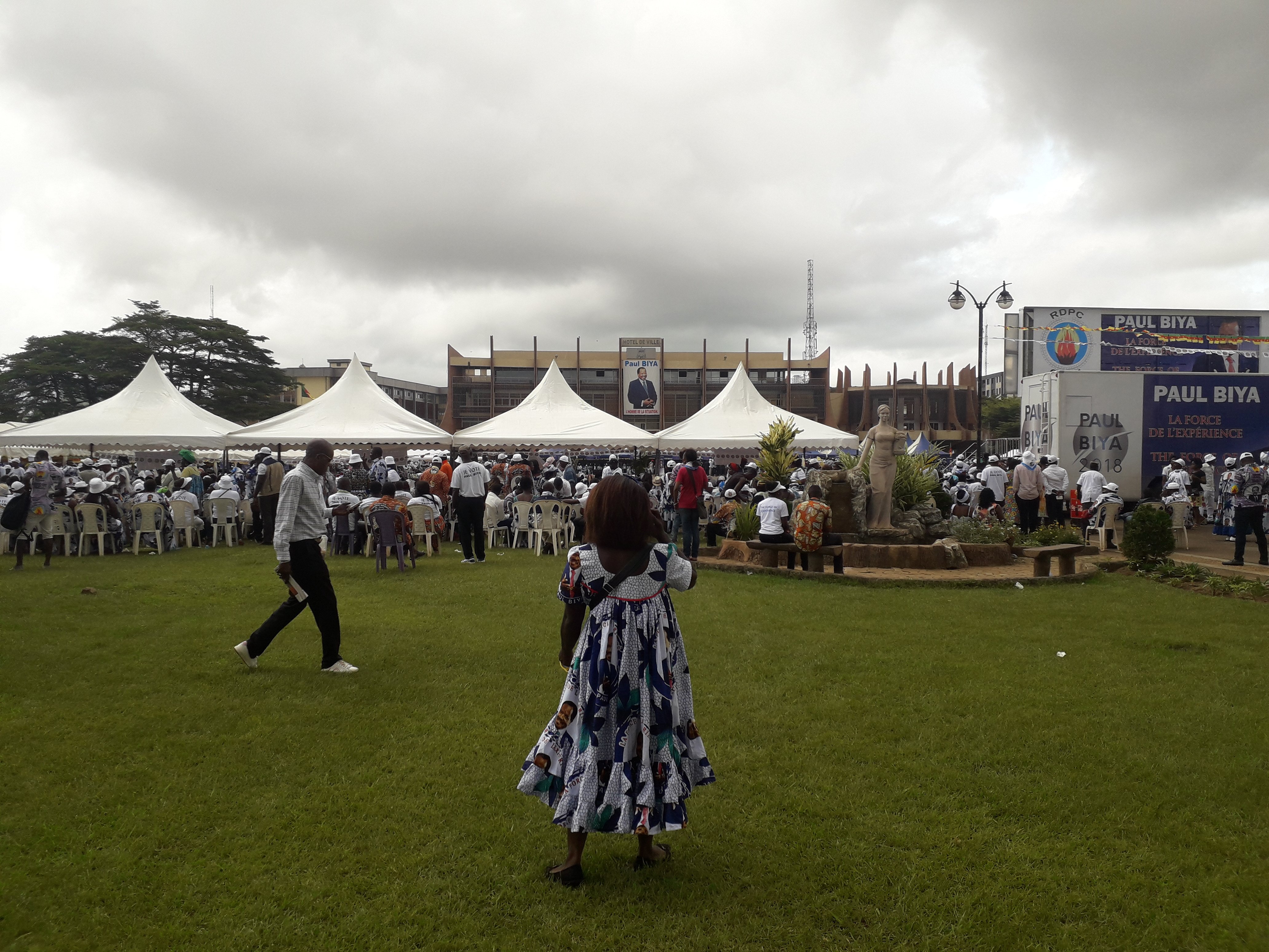 Meeting du RDPC à Yaoundé le 5 octobre 2018. © Mathieu Olivier, pour J.A.