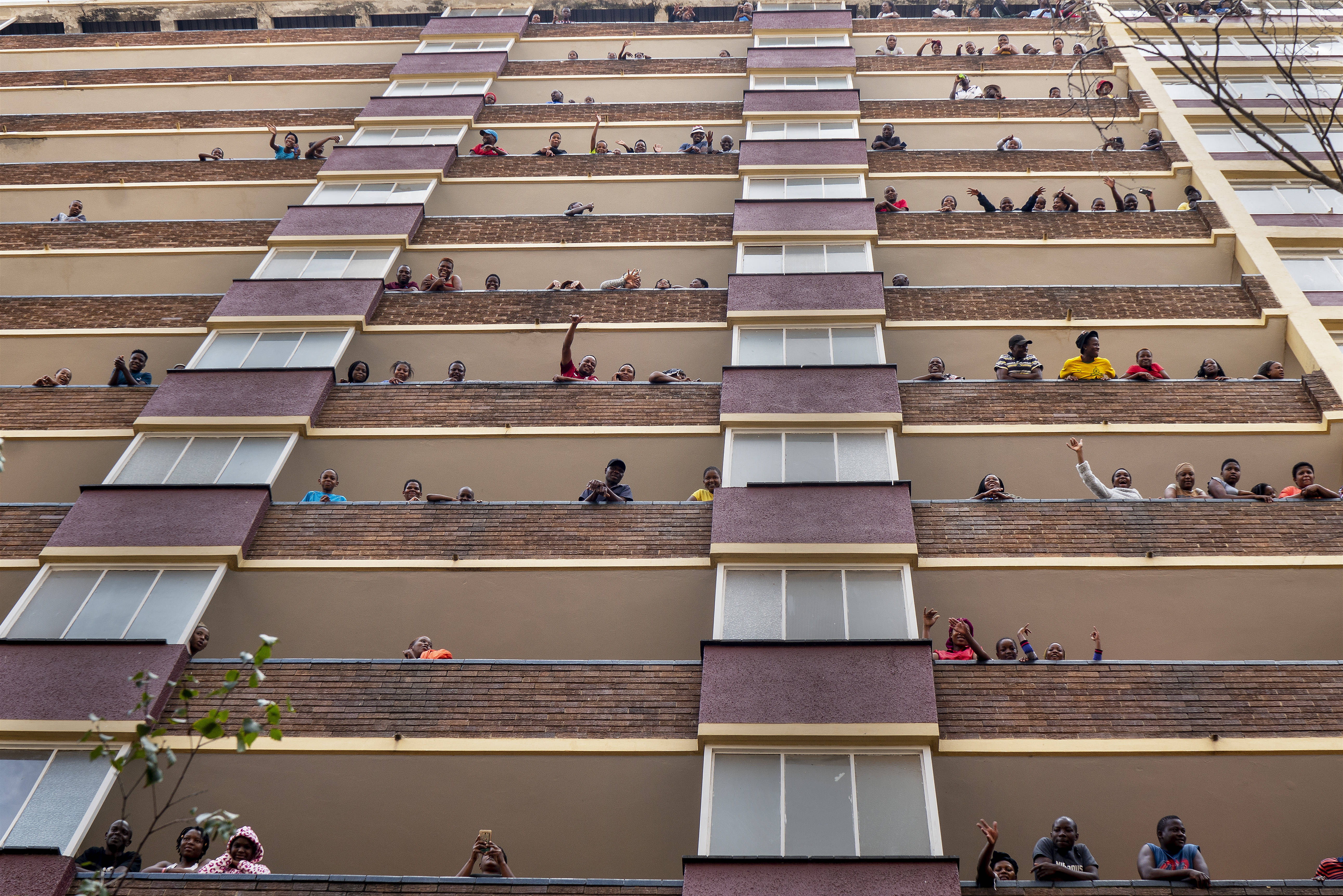 A Johannesburg (Afrique du Sud), le 27 mars 2020. © Jerome Delay/AP/SIPA