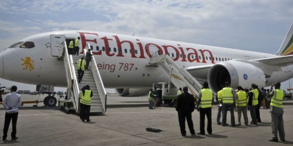Un Boeing 787 Ethiopians Airlines. © Elias Asmare/AP/SIPA
