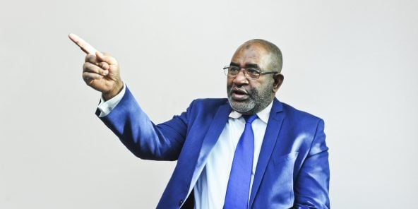 Azali Assoumani (Comores). Président de l'Union des Comores élu le 11 mai 2016. C'est son deuxième mandat. A Paris, le 06.10.2016. © Vincent Fournier/JA © Vincent Fournier/Jeune Afrique-R
