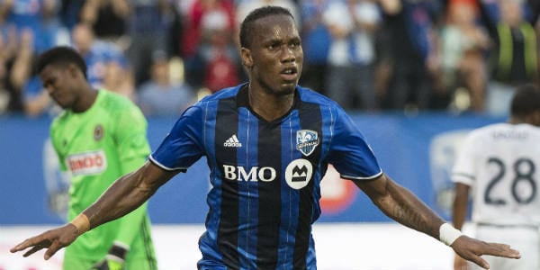 Didier Drogba, le 14 mai 2016 à Montréal. © Graham Hughes/AP/SIPA