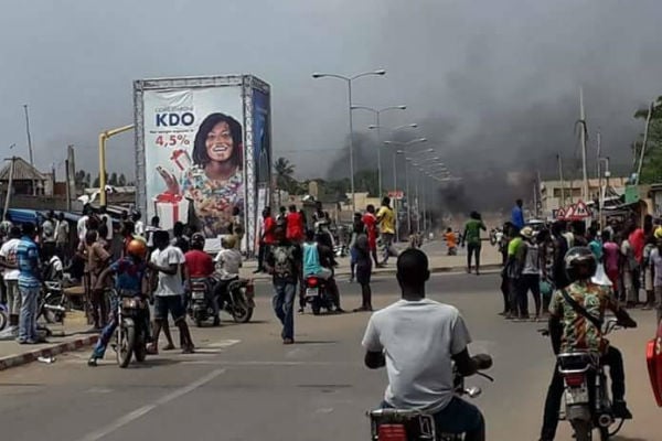 Manifestation de l'opposition à Lomé, le mercredi 18 octobre 2017. © DR