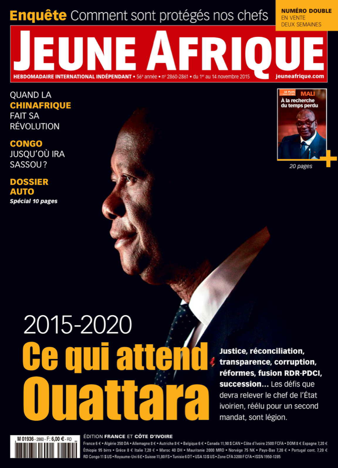 Jeune Afrique n°2860 © Couverture de Jeune Afrique n°2860