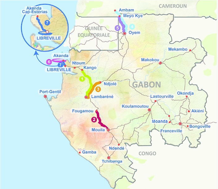 Le parcours de la Tropicale 2016. © Tropicale Amissa Bongo