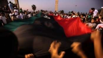 Le 9 septembre 2011, lors d’un rassemblement sur la place des Martyrs à Tripoli.