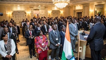Lors du forum Diaspora for Growth.