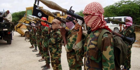 Les Shebab somaliens à Mogadiscio, le 21 octobre 2010.
