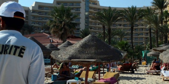 Une plage, à Sousse.