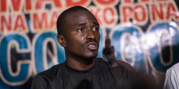 Fred Bauma, militant du mouvement Lucha.
