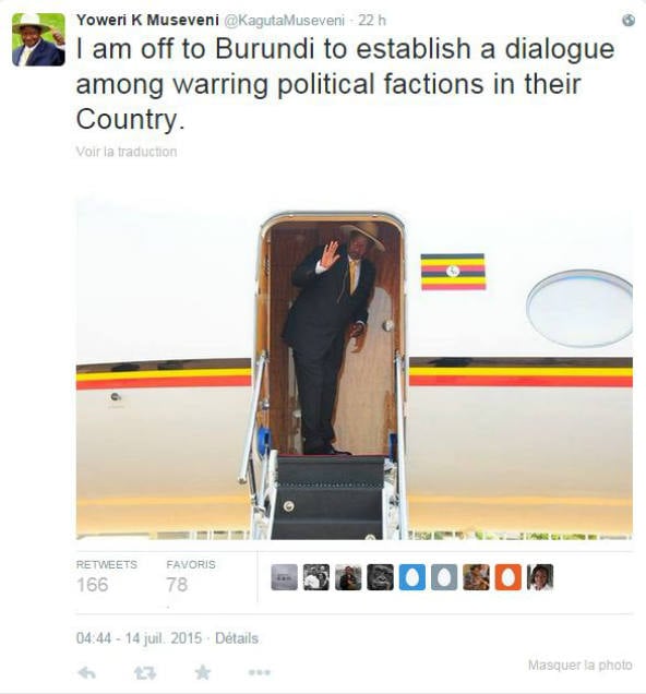 Yoweri K Museveni/Twitter