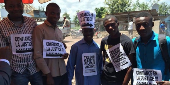 Une manifestation organisée par Lucha à Goma, le 13 avril 2014.