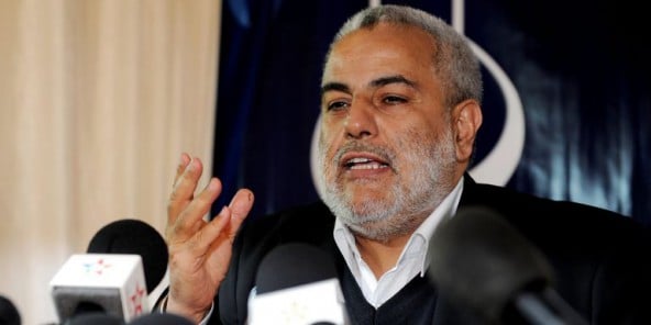 Abdelilah Benkirane lors d’une conférence de presse à Rabat (Maroc), le 27 novembre 2011.
