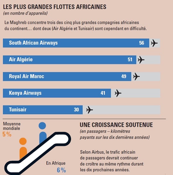 Radiographie du secteur © Sources : Afraa, Iata, Airfleets