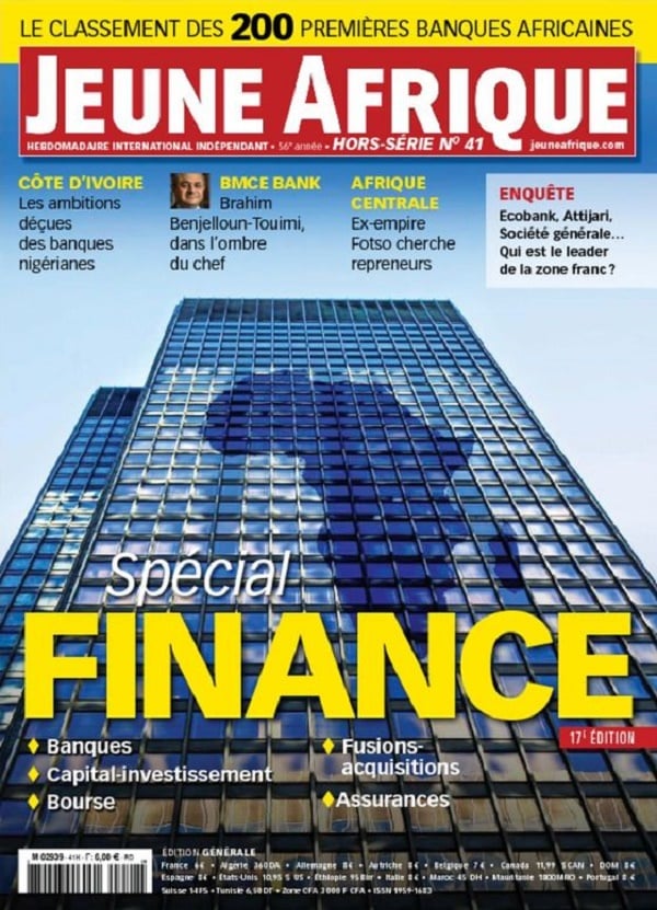 La nouvelle édition du hors-série Spécial Finance de Jeune Afrique est disponible en kiosques et en ligne : http://www.laboutiquejeuneafrique.com/product.php?id_product=649 © DR