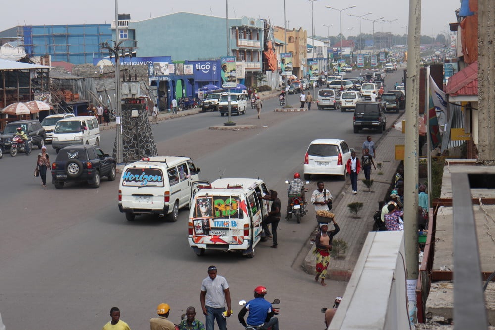 L’artère principale de la ville de Goma, le 25 février 2015. Photo d’illustration. © Trésor Kibangula/J.A.