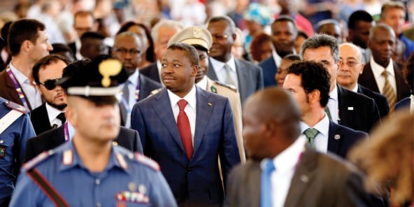 Faure Gnassingbé à Milan (Italie), le 21 août, pour la Journée du Togo organisée dans le cadre de l'Exposition universelle 2015.