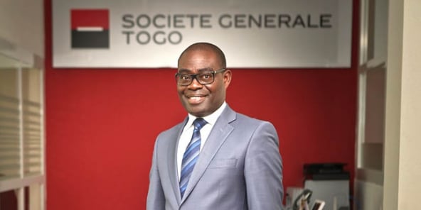 Moyeme Baniab dirige la première succursale de Société générale Bénin, ouverte à Lomé en juin 2015.