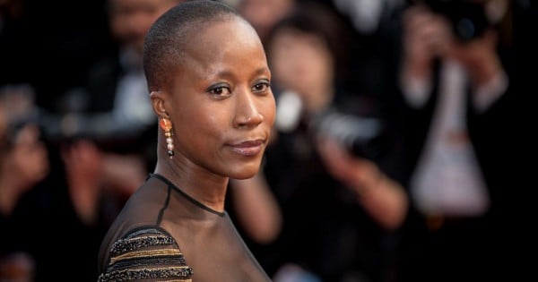 Rokia Traoré lors de son arrivée au festival de Cannes en 2015.