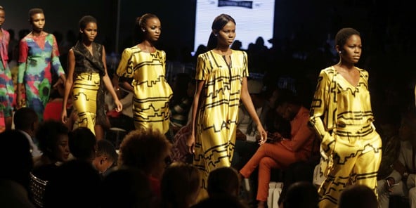 Un défilé à la Fashion Week de Lagos, le 29 octobre 2015