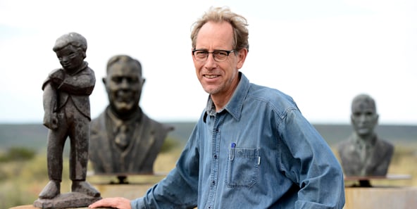 Carel Boshoff IV, le leader de la communauté, est un descendant d’Hendrik Verwoerd, grand architecte de l’apartheid © Stéphane de Sakutin/AFP