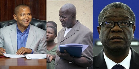 Moïse Katumbi, Pierre Claver Mbonimpa, Denis Mukwege.