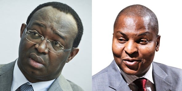 Anicet-Georges Dologuélé et Faustin Archange Touadéra.