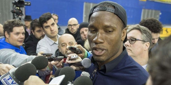 Didier Drogba, le 3 mars 2016 à Montréal.
