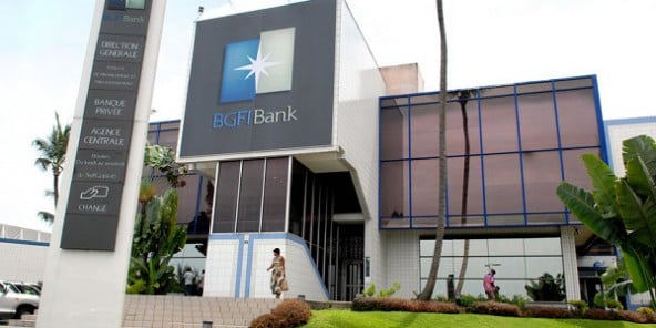 Agence de la BGFI Bank à Libreville, au Gabon, le 11 mai 2012.