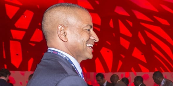 L’opposant congolais Moïse Katumbi à Abidjan, le 21 mars 2016.