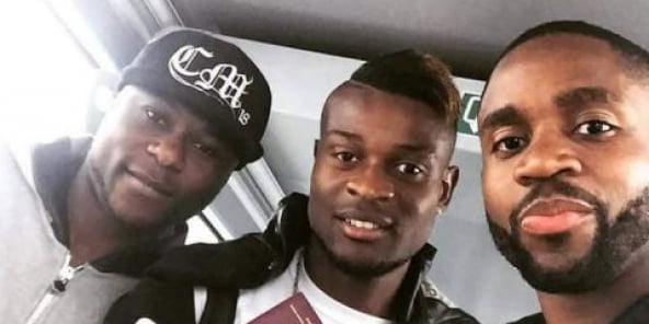 De gauche à droite : Chancel Mbemba, Jeremy Bokila et Cédric Bakamba, internationaux congolais.