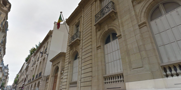 L'ambassade du Congo-Brazzaville à Paris.