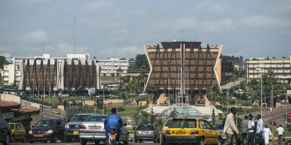 Vue de Yaoundé, Cameroun.