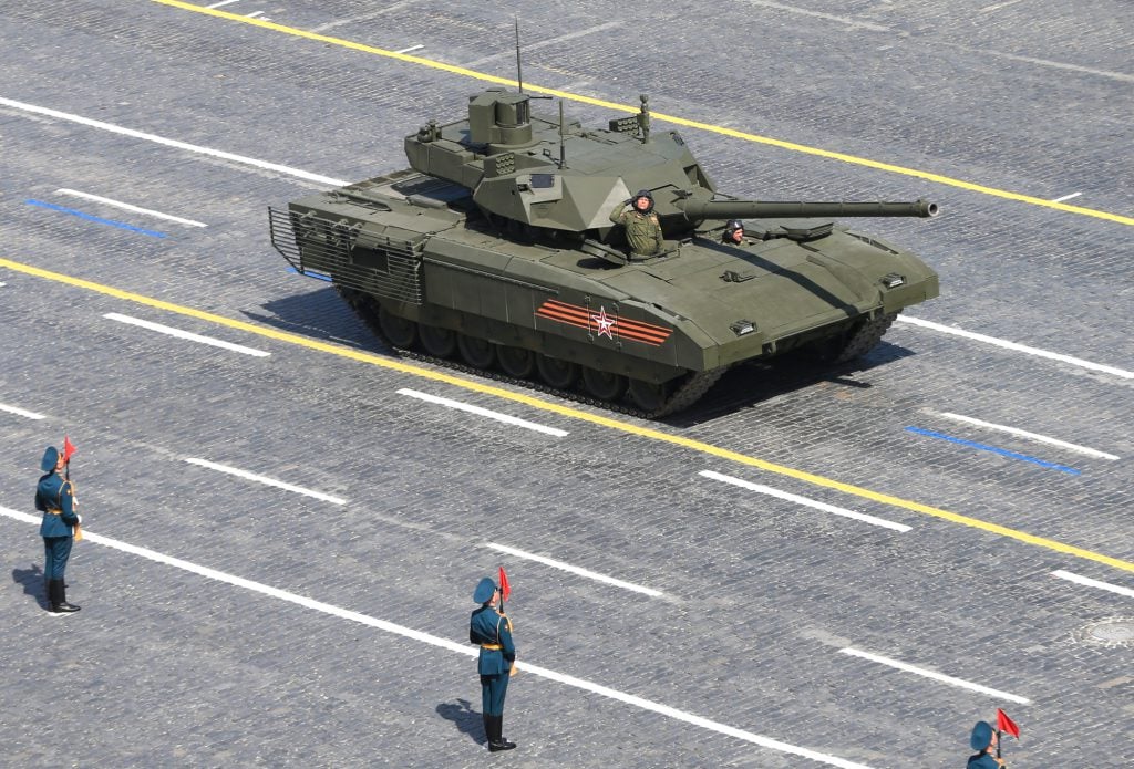 Le T-14 Armata. © RIA Novosti/AFP