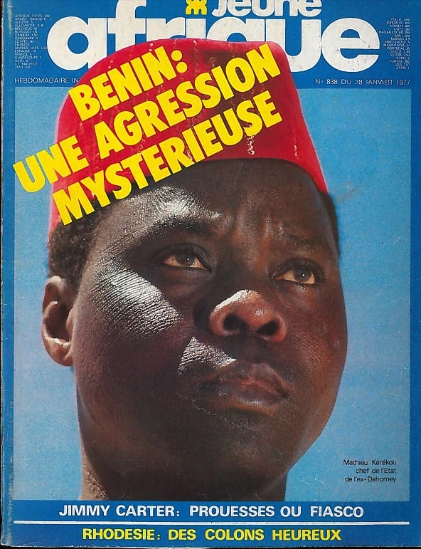 Une de Jeune Afrique n°838 du 28 janvier 1977 © ARCHIVE JA