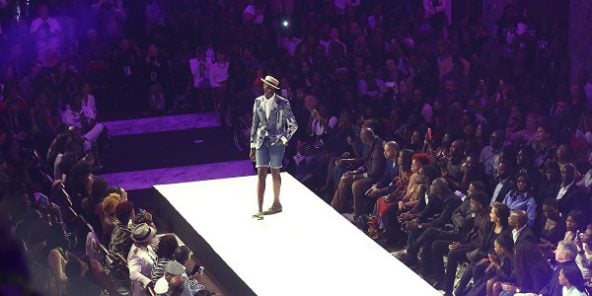 Photo d’archive de la Black Fashion Week à Paris.
