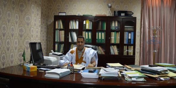 Moctar Ould Diay (Mauritanie), ministre de l’Economie et des Finances. A Noukchott, le 12.10.2016.