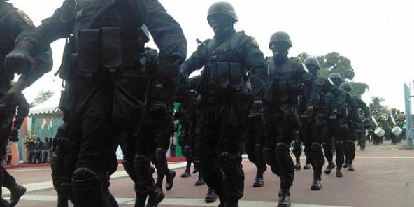 Des membres des Forces spéciales ivoiriennes.