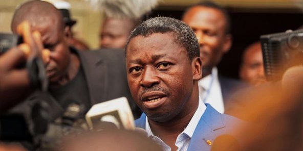 Le président togolais Faure Gnassingbé, à Lomé, le 25 avril 2015.