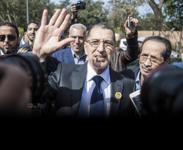 Le 18 mars, à Salé, avant une session extraordinaire du conseil national du Parti de la justice et du développement.