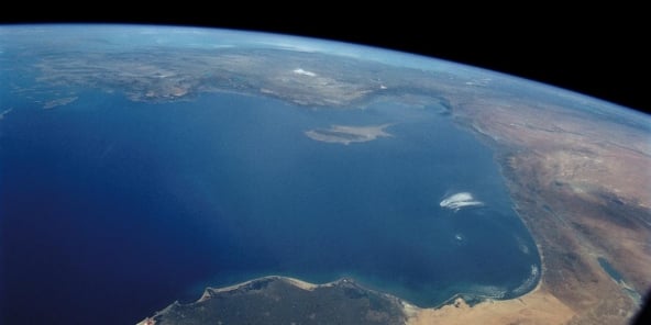 Le Delta du Nil et l’Asie mineure vus de l’espace..