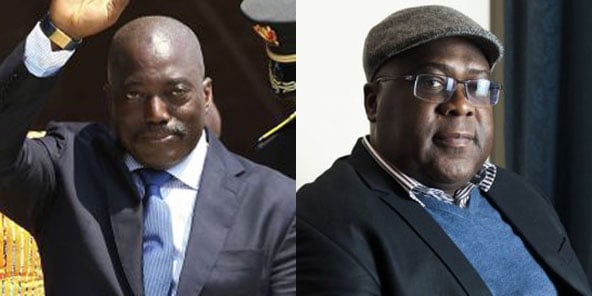 Joseph Kabila et Félix Tshisekedi, respectivement président de la RDC et chef du Rassemblement.