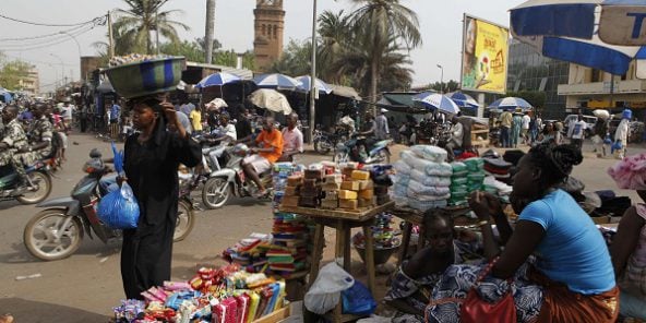 Le marché à Bamako, au Mali.