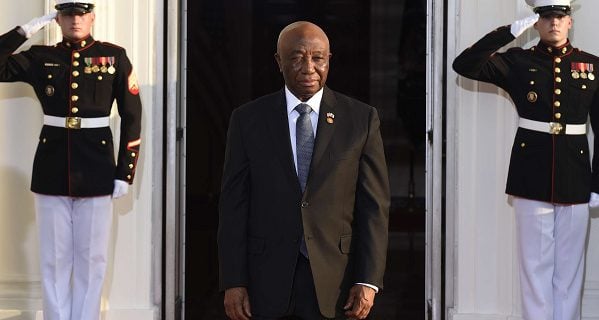 Joseph Nyuma Boakai, vice-président libérien, le 5 août 2014.