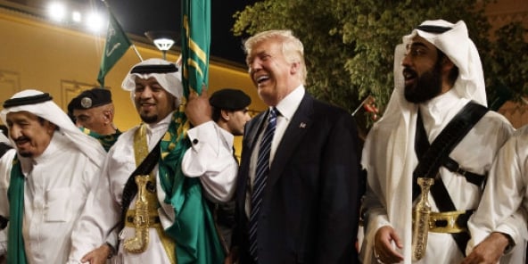 Donald Trump lors de sa visite en Arabie saoudite, le 21 mai 2017.