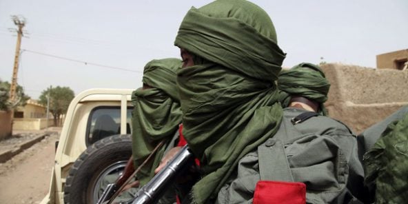 Des combattants maliens à Gao en 2015.